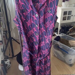 Stylish Pink and Black Women's Dress